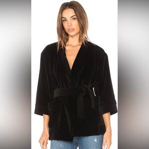 MOTHER The Switchover Velvet Kimono Jacket